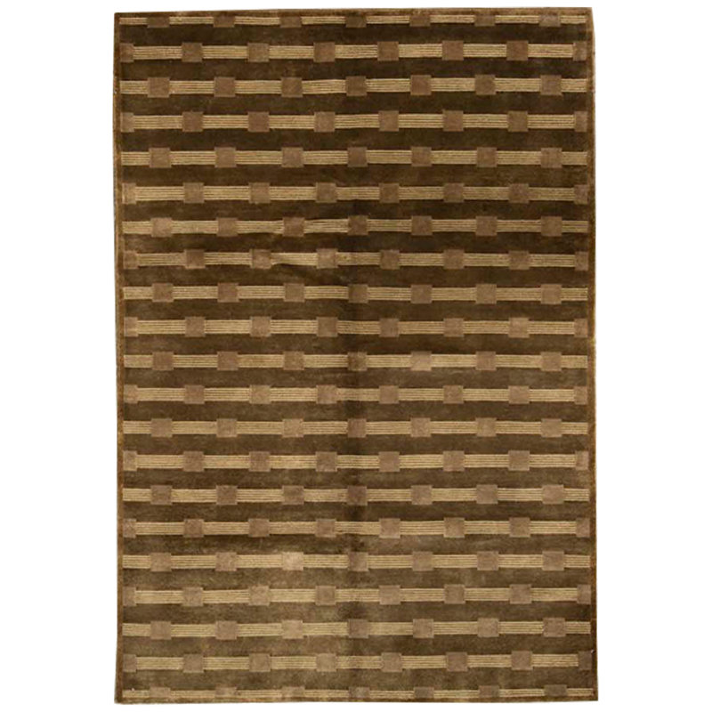 Wool Area Rug in Brown