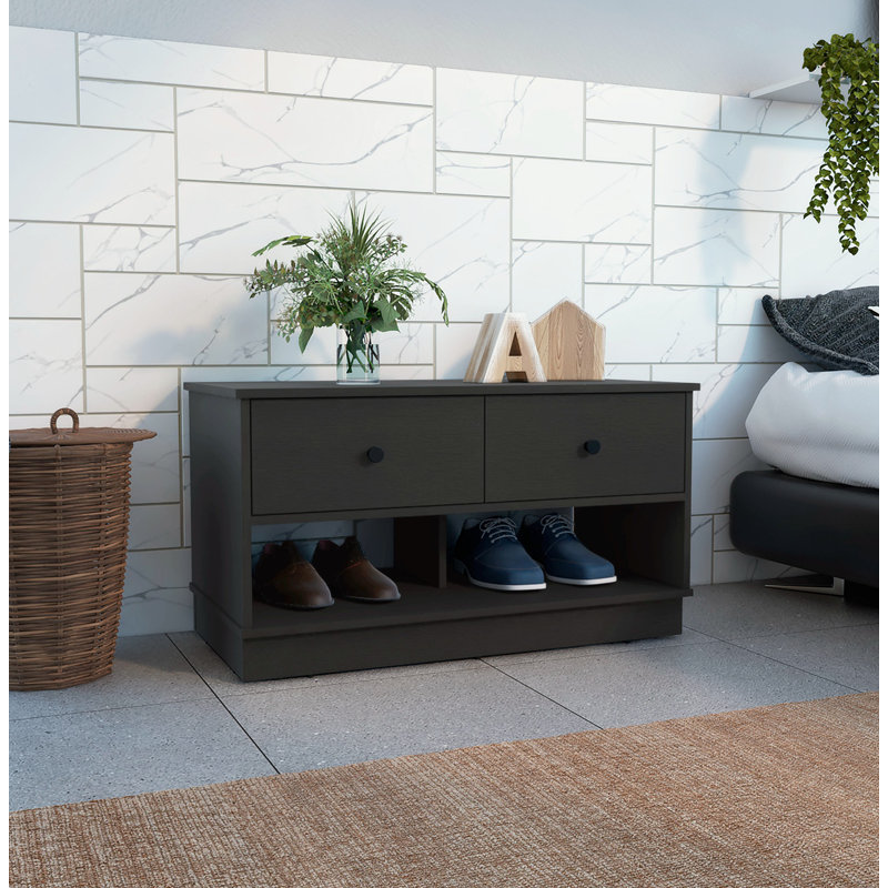 Ardell Storage Bench, Black