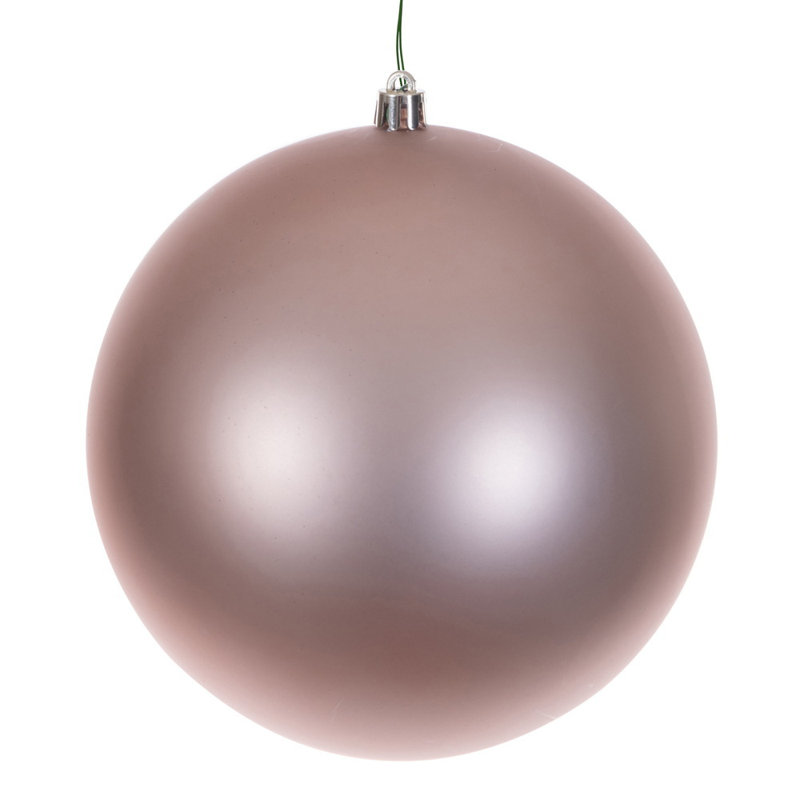  Boule 10 po mat sans soudure or rose percée UV. Comprend un ornement.