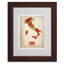 « italie map aquarelle », reproduction d’impression sur toile encadrée-11859381-19302909