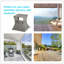 Table d'appoint en osier de rotin avec trou pour parasol Outsunny