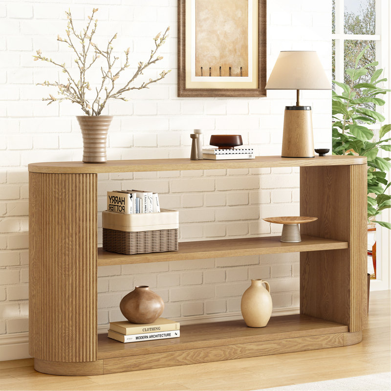 Console de vestibule moderne Mirod, Naturel