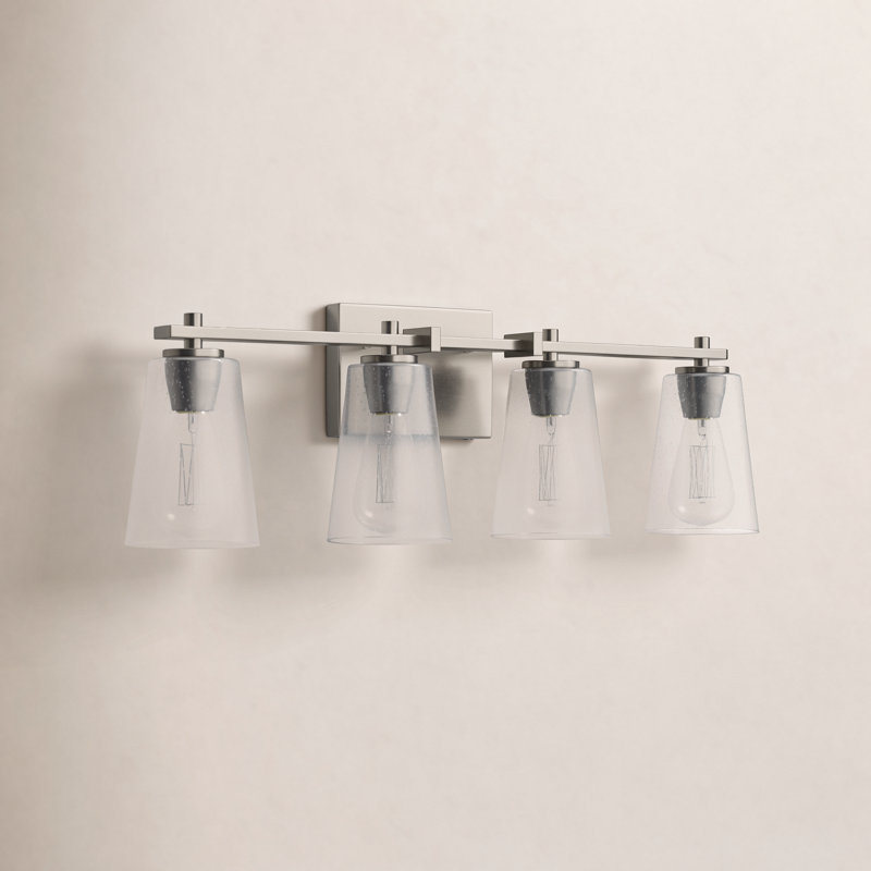 Mercer 4 - Light Vanity Light, Satin Nickel