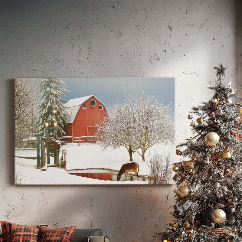 «Silver Twilight Carol» - toile tendue avec châssis de qualité supérieure, H 12 po x l 18 po
