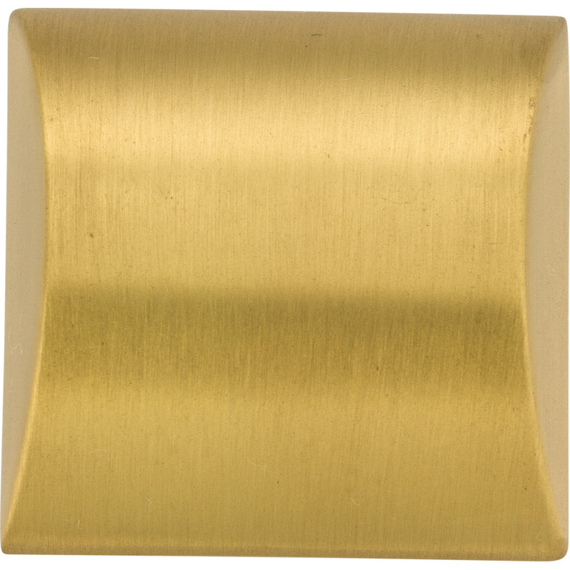 Roman Square Knob, Brushed Gold