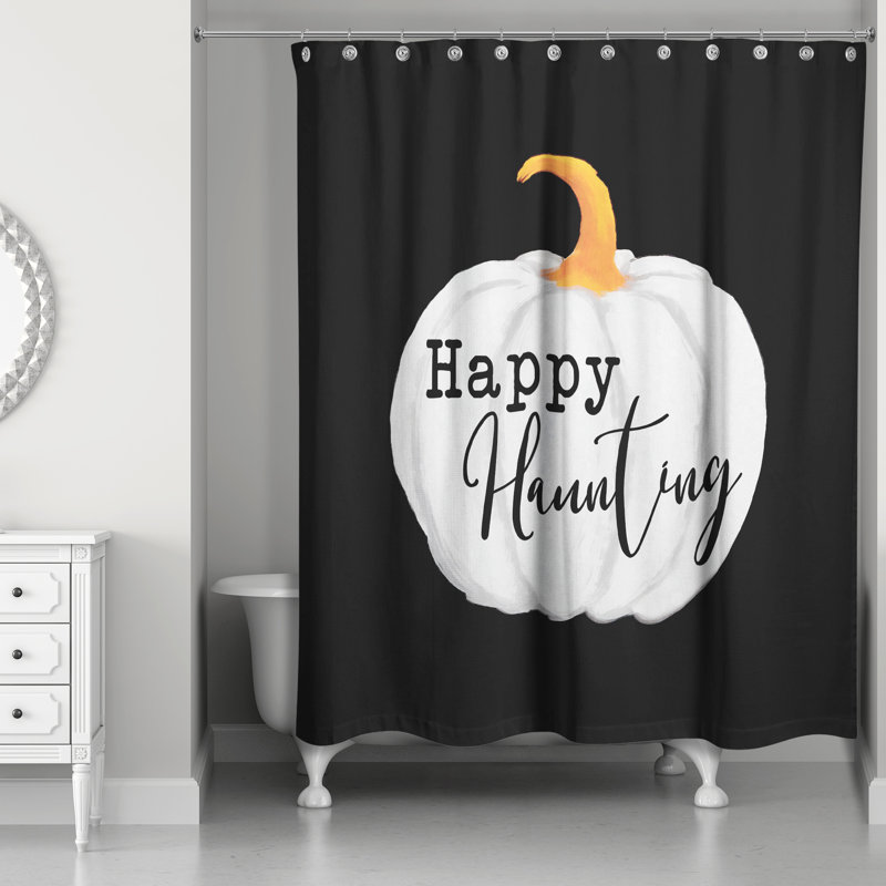 Rideau de douche simple valdivia happy haunting