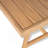 Patio Acacia Wood Chat Set, Club Chair + Coffee Table With Water-Resistant Cushion, Teak + Beige