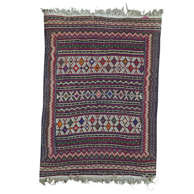 Afghan Wool Geometric Area Rug