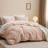 Comforter Set - BohoComforter Set For College, Shabby Chic Dorm Bedding Set, 2 Pieces Modern Farmhouse Bed Set