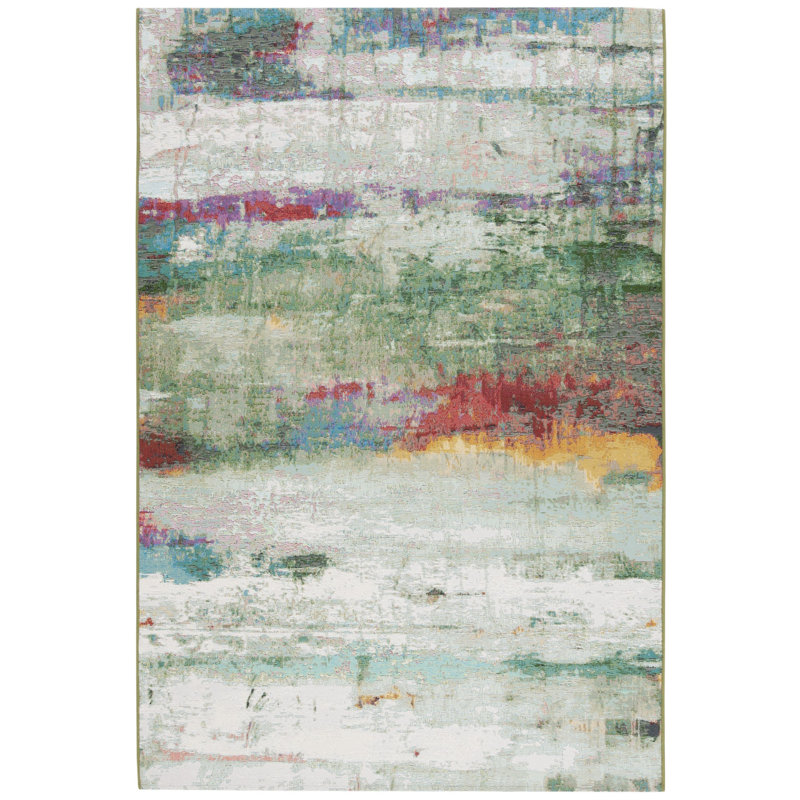 Harigan 500 Performance Abstract Indoor/Outdoor Area Rug, Rectangle 9'10" x 12'5"