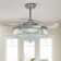 Presnell Dimmable Crystal Ceiling Fan with LED Lights and Remote Control