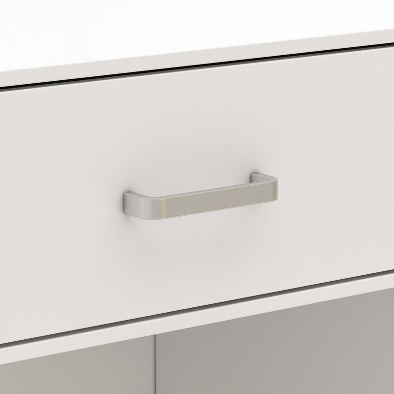 Rectangle Solid + Manufactured Wood Reception Desk with Filing Cabinet