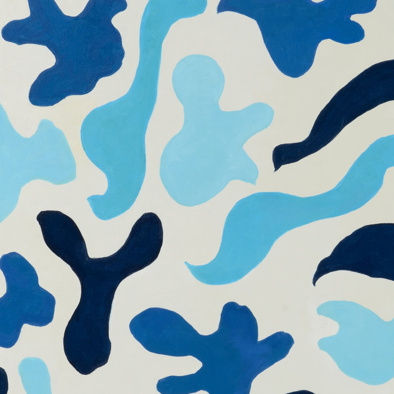 «Cutouts in Blue» par Jamie Merida - reproduction d'art sur toile