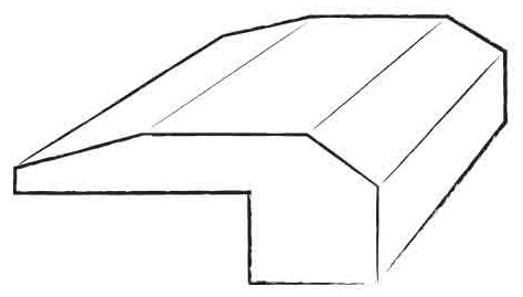 2'' W x 78'' L End Cap, Maple Natural