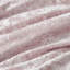 Édredon pour lit simple / simple TG - velours écrasé doux et chaud 100% mauve