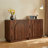31.5" Curved Sideboard With Adjustable Shelf & 2 Curved Door Handle-654170253