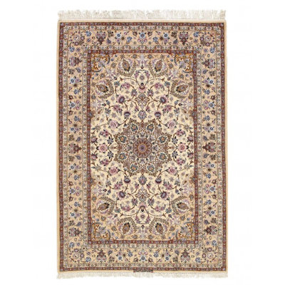 Cephus One-of-a-Kind 7'6'' X 5'2'' Wool & Silk Area Rug Ivory