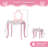Kids Vanity with Stool and LED Mirror-114466681