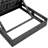 2/3 Foldable Acacia Wood Lounge Chair With Adjustable Backrest & Flat Storage Surface, Black Finish Uncushioned, For Backyard Pool Garden Patio-274650382