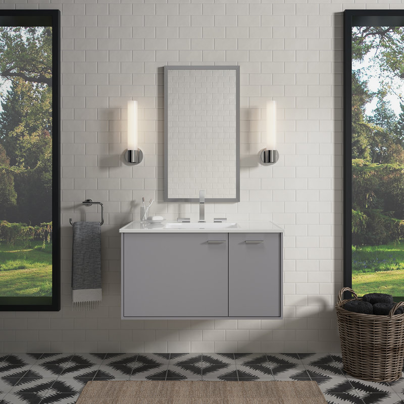 Base de meuble-lavabo 36 po Jute® seulement, Mohair gris