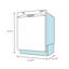Lave-vaisselle 24 po 51 dBA avec intérieur hybride-422525029