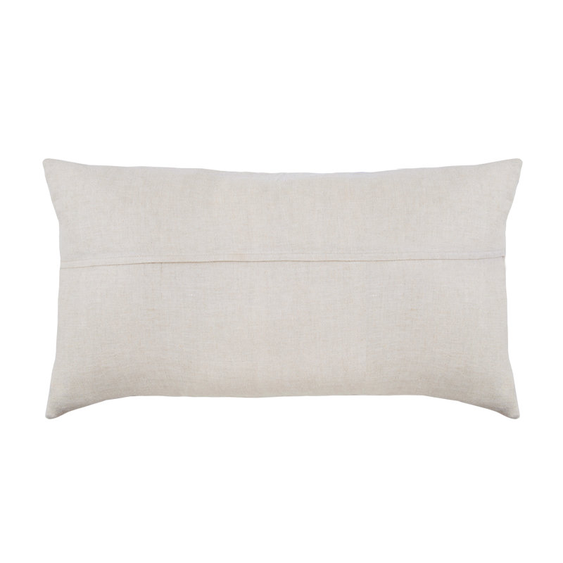 Taie décorative 100% lin Burnes, Beige, Très grand