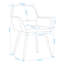 Fauteuil en velours 22 po Andress-2091225482-2091225486