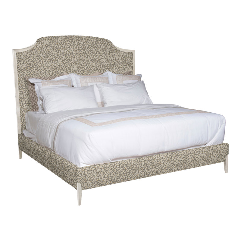 Lillet Solid Wood Bed, Nadia Linen, No, Casa Blanca