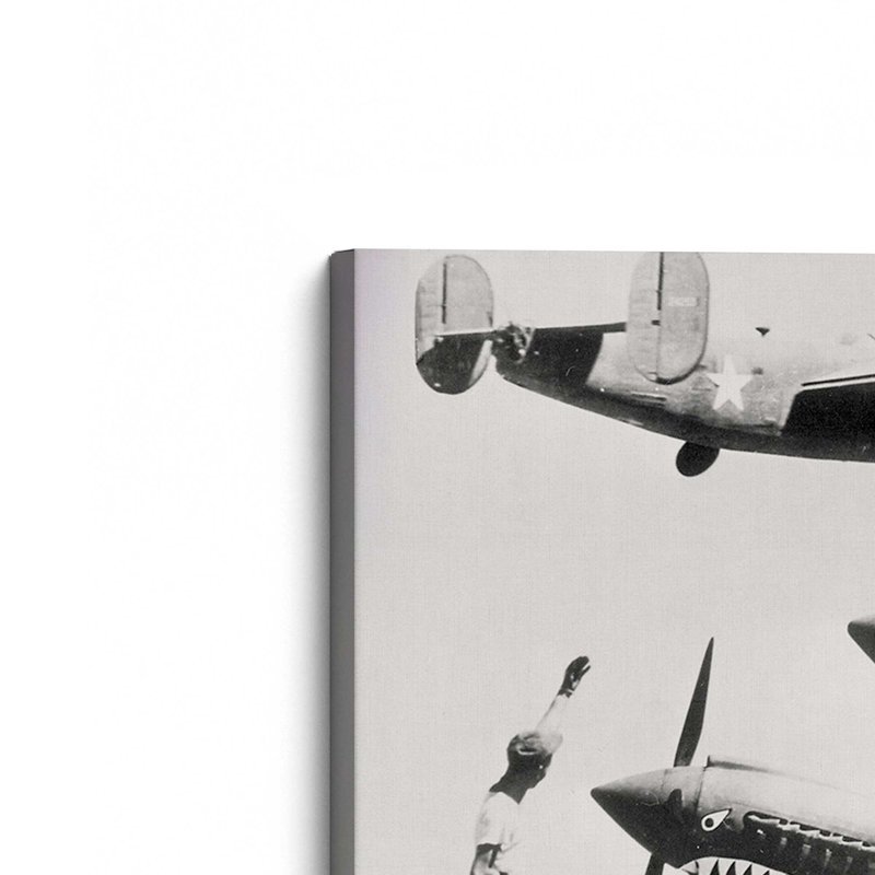Moultrie -Vintage Warplanes Wrapped Canvas Print Canvas, 12" H x 18" W, Stretched Canvas