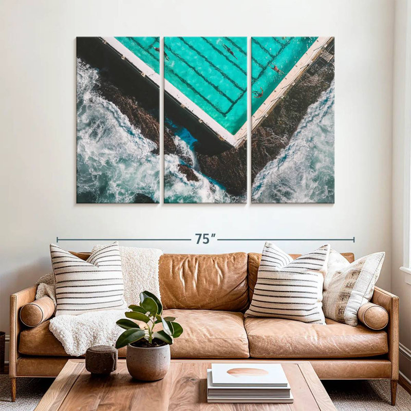 Rorry The Pool By The Beach, 42" H x 65" W