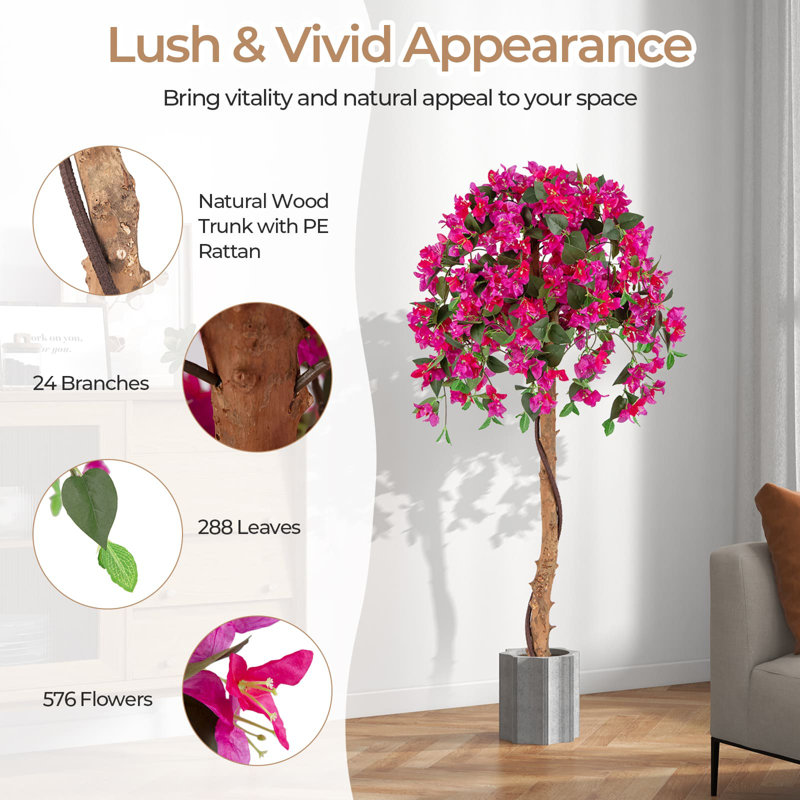 130 cm H Faux Tree Plant