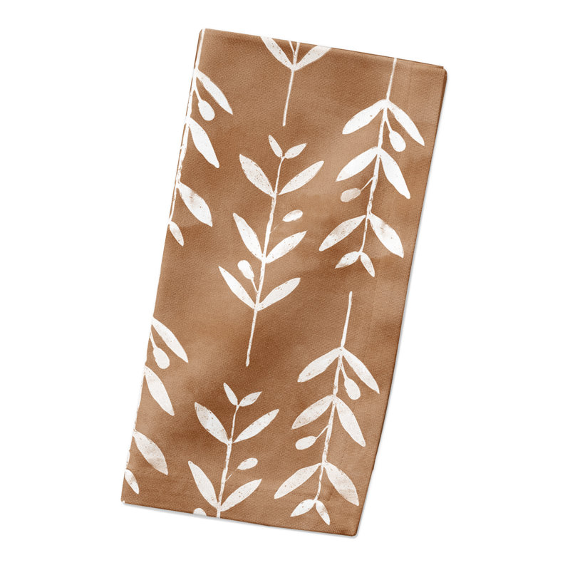 Serviette 10 "Graceton Leaves on Copper