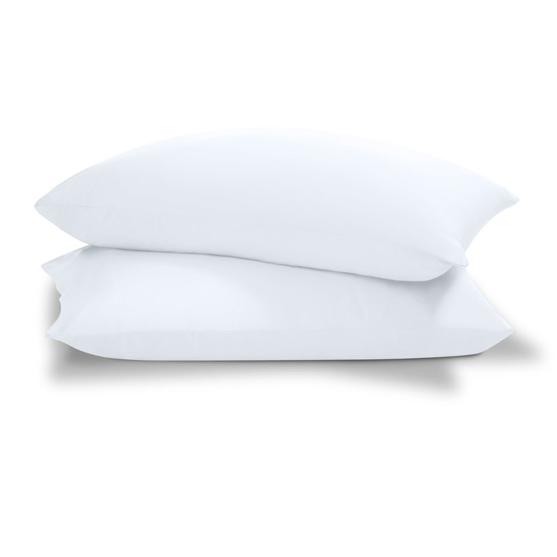 Ensemble de 2 taies d'oreiller Tencel, 2 taies d'oreiller standard, Blanc