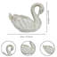 White Resin Swan Planter, Large Decorative Garden Statue-133215539