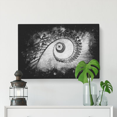 Spiral Staircase - Wrapped Canvas