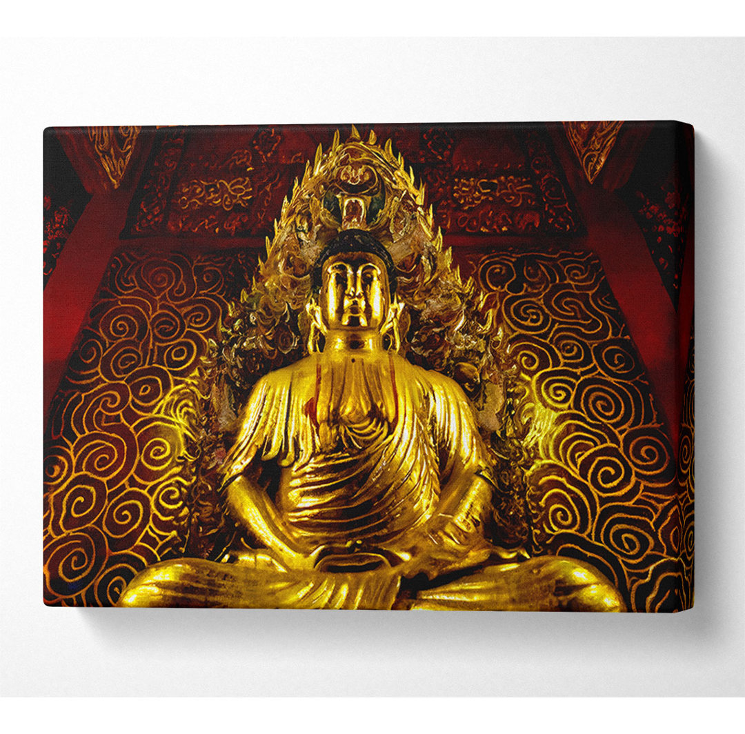 Thailändischer Goldener Buddha - Druck