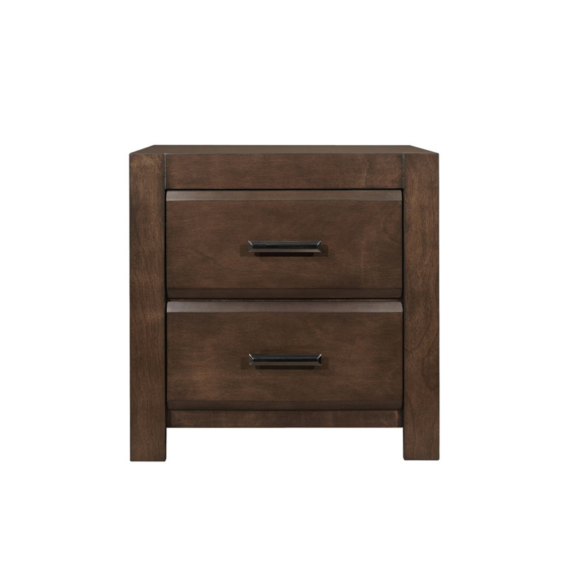 Table de chevet à deux tiroirs 1pc