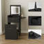 Compact 2-in-1 Flip-Top Dressing Table Set with LED Mirror, Small Vanity Desk & Storage Stool for Bedroom, Small Spaces-1690793516