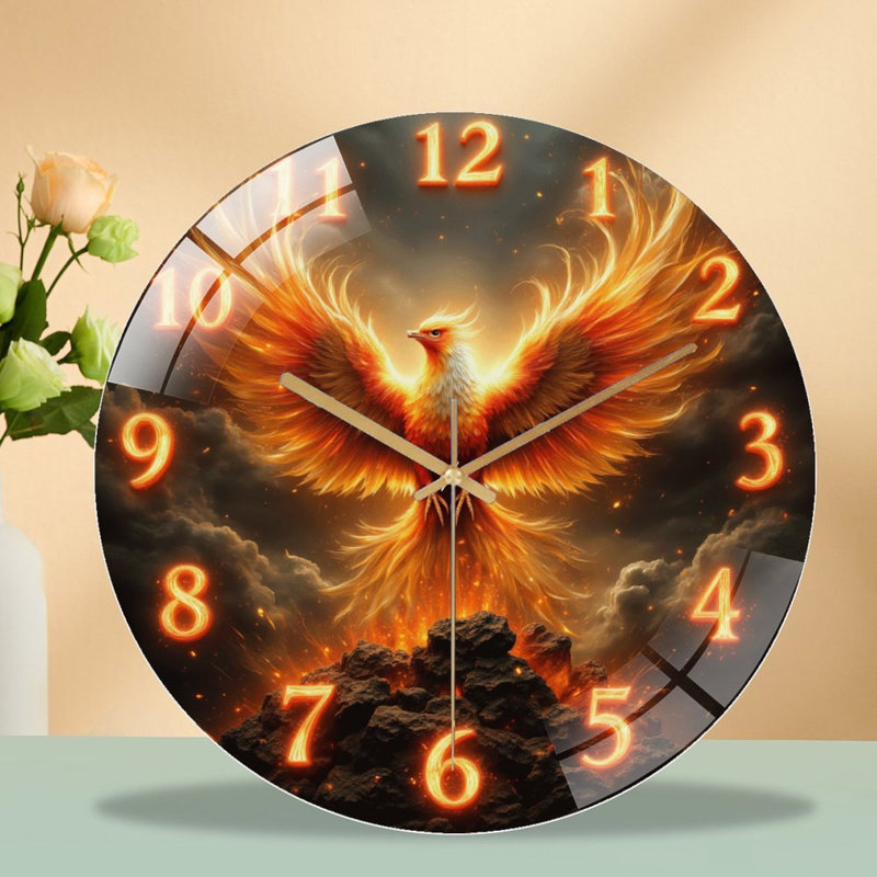 Horloge murale Phoenix Fire - horloge murale 12 po
