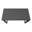 Bureau d'ordinateur, bureau personnel, debout, réglable, L 48 po, travail, ordinateur portable, stratifié gris, métal noir, contemporain, moderne