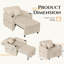 Emma-Leigh 1 Seater Fabric Accent Chairs Bed-1846367679