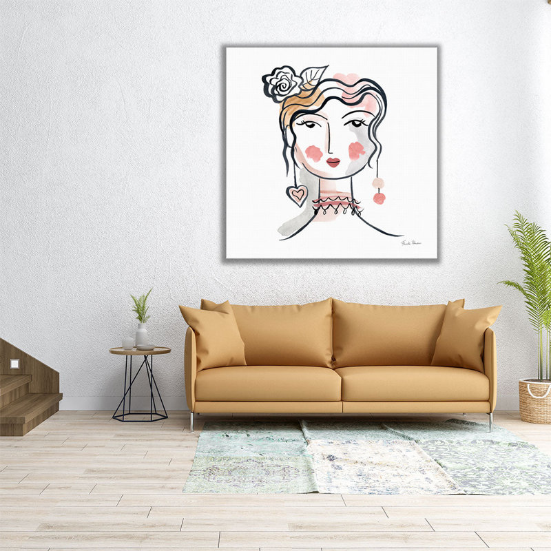 «Pretty faces II», reproduction d'art sur toile, H 12 po x l 12 po