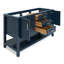 Base de meuble-lavabo double 54 po Pawley en bleu minuit seulement-76034499