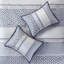 Ensemble d'édredon en jacquard 7 pièces grand bleu marine-131588281-131588279