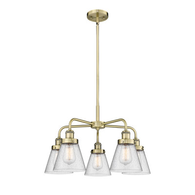 Lustre suspendu 5 lumières Cone