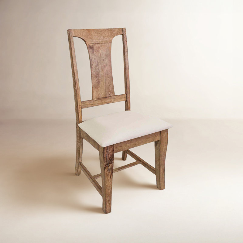 Pengrove Upholstered Dining Chair, Beige, Antique Oak
