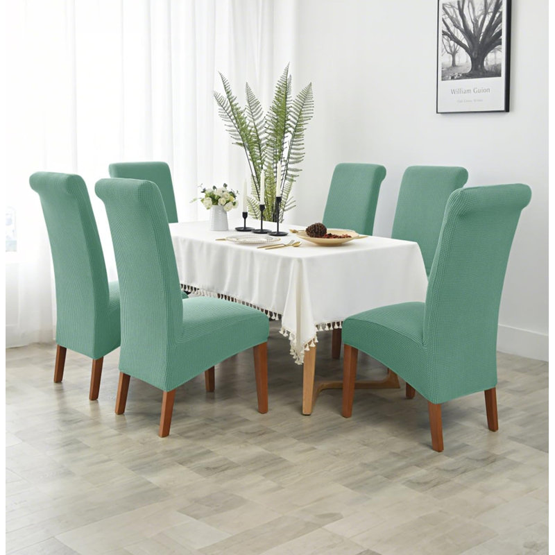 Dining Chair Slipcover, Aquamarine
