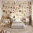 Whimsical Wallpaper Gingerbread Modern Wall Mural