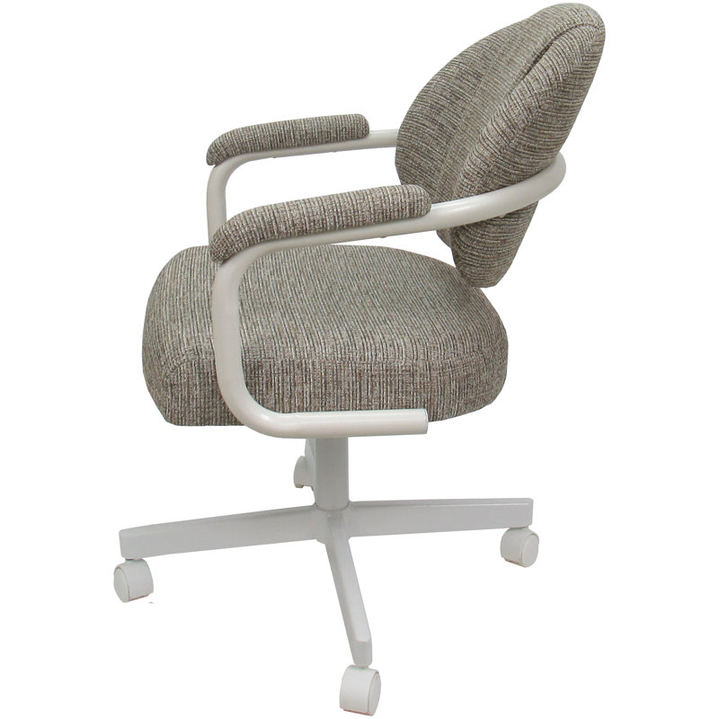 Chaise avec accoudoirs Magaw, Blanc