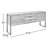 Draylen 70,87" Metal Frame Sideboard with 3 Drawers and 2 Doors-1515509141